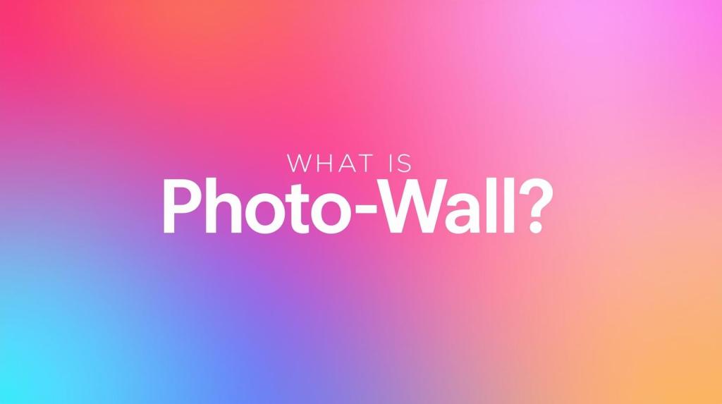 Photo wall for event