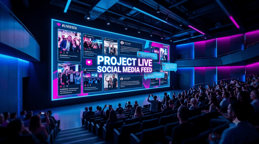 Project Live Social Media Feed On Screen